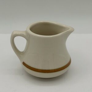 Vintage Homer Laughlin Gold Brown Line Personal Sized Creamer